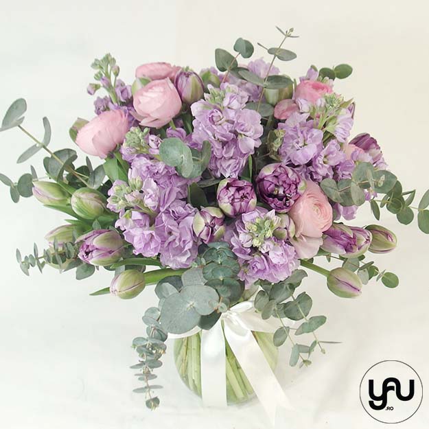 Buchet flori lila _ B274