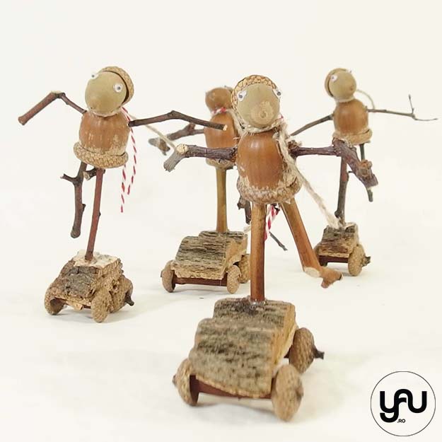 Figurina din lemn "CREATURILE PADURII" - spiridus ghinda | 1 buc