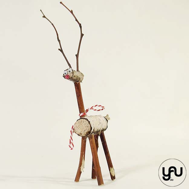 Figurina din lemn "CREATURILE PADURII" - cerb pui | 1 buc