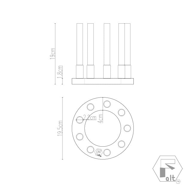 Structura flori geometrica lemn CERC | E9C1