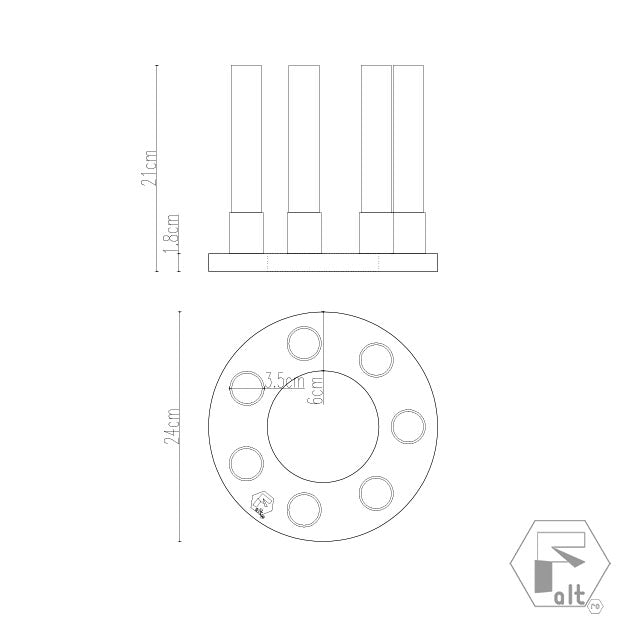 Structura flori geometrica lemn CERC | E7C2