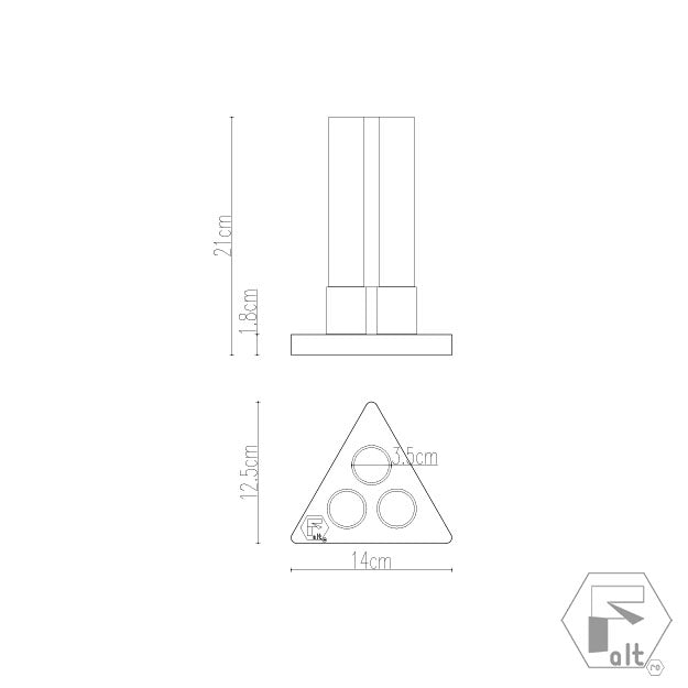 Structura flori geometrica lemn TRIUNGHI | E3T2