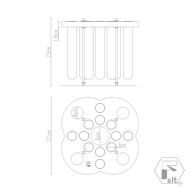 Structura flori lemn FLORI PICIOARE | G12F2