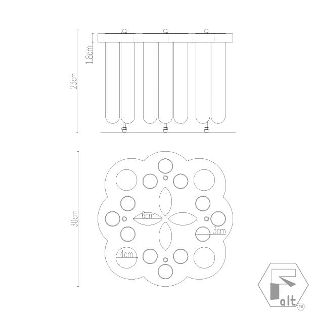 Structura flori lemn FLORI PICIOARE | G12G2