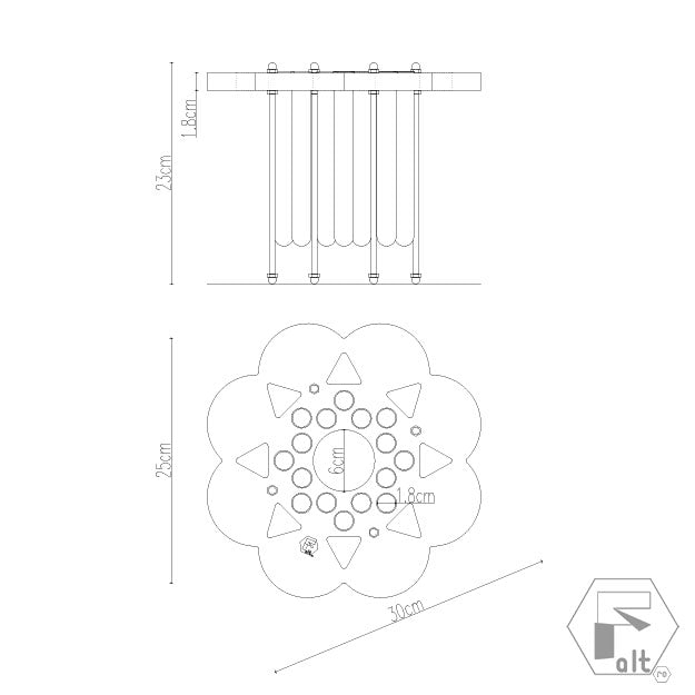 Structura flori lemn FLORI PICIOARE | G16E1