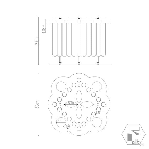 Structura flori lemn FLORI PICIOARE | G20G1