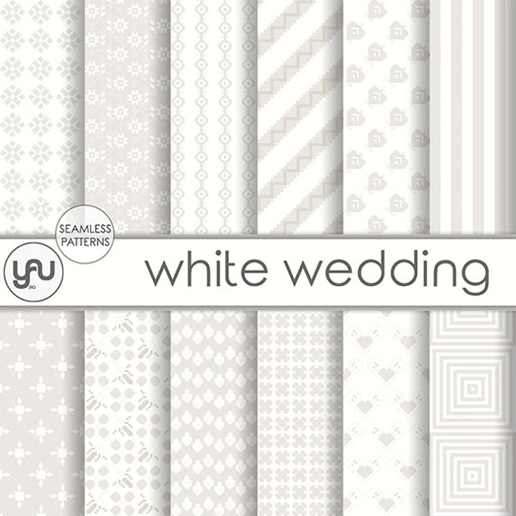 Digital paper | Imagini digitale - WHITE WEDDING - DP32